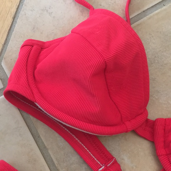 Fire Engine Red Bikini - Picture 2 of 4